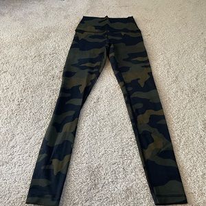 Green camo PINK leggings